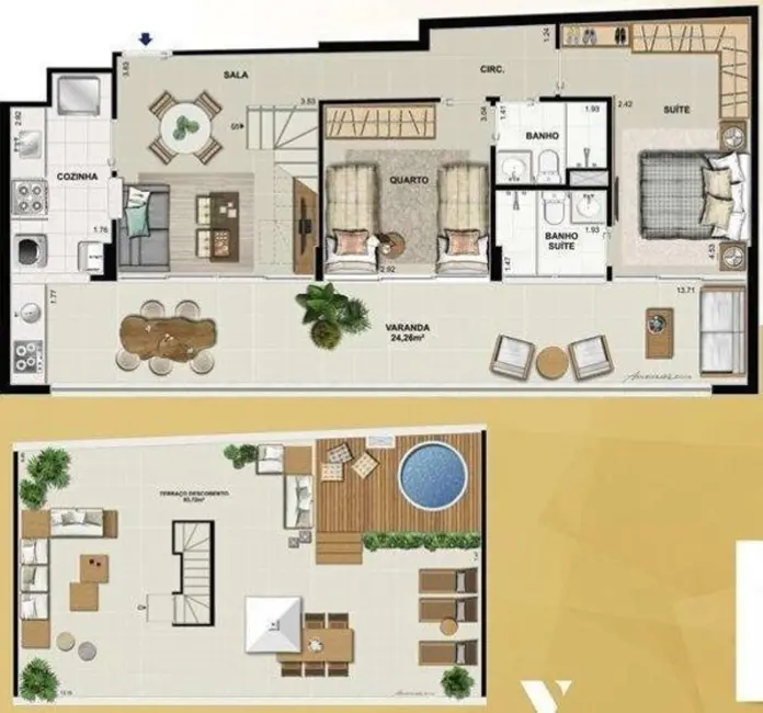 Apartamento com 2 quartos à venda, 99m2 em Tijuca, Rio De Janeiro - RJ - imagem 7 Foto 7 de Apartamento com 2 quartos à venda, 99m2 em Tijuca, Rio De Janeiro - RJ