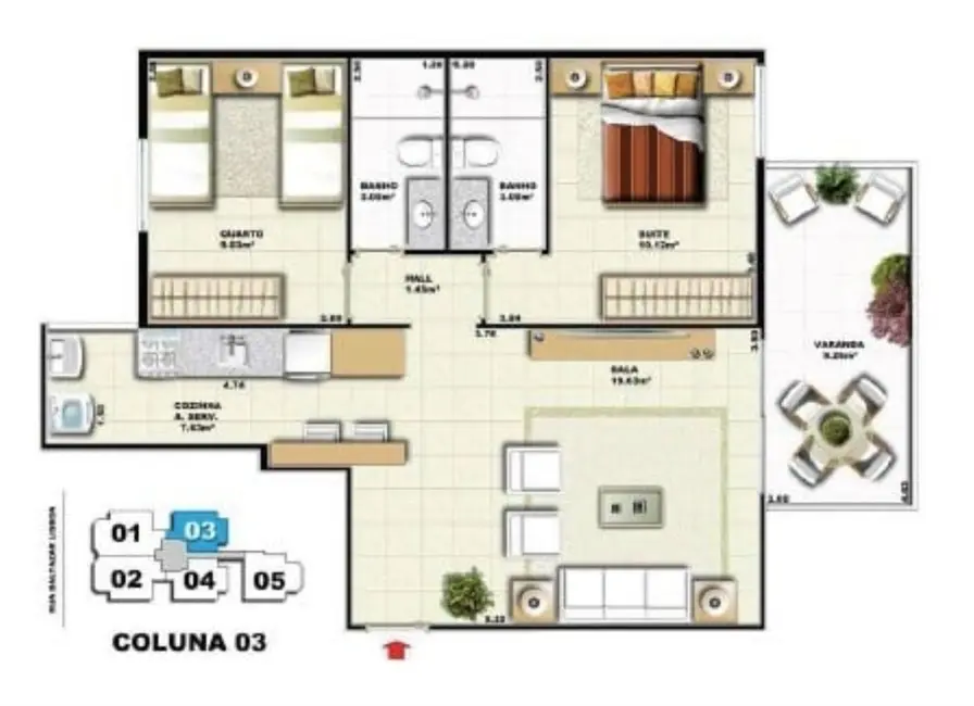 Foto 8 de Apartamento com 3 quartos à venda, 101m2 em Vila Isabel, Rio De Janeiro - RJ