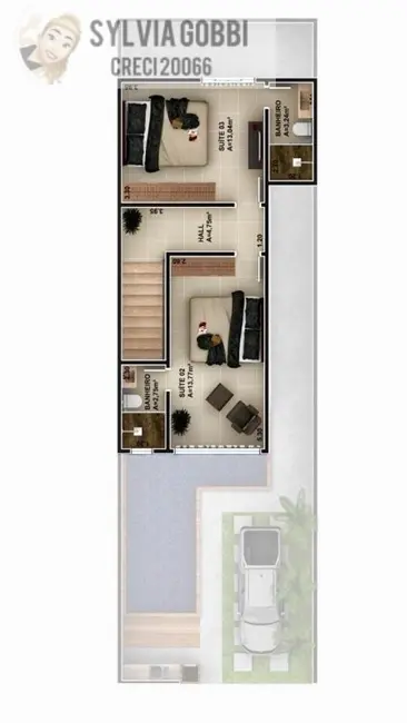 Foto 2 de Casa com 3 quartos à venda, 110m2 em Porto Seguro - BA