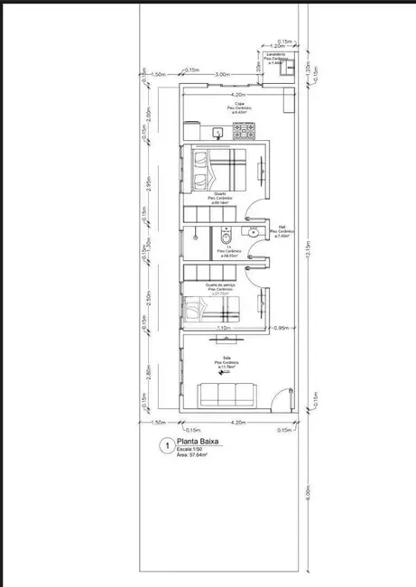 Foto 2 de Casa com 2 quartos à venda, 180m2 em Ariquemes - RO