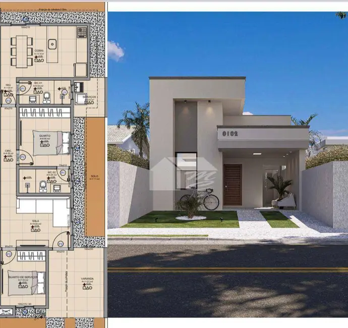 Casa de Condomínio com 2 quartos à venda, 180m2 em Ariquemes - RO - imagem 3 Foto 3 de Casa de Condomínio com 2 quartos à venda, 180m2 em Ariquemes - RO