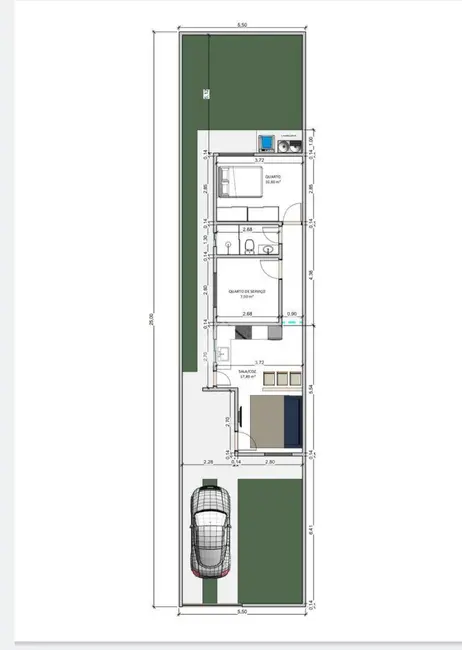 Foto 2 de Casa com 2 quartos à venda, 180m2 em Residencial Alvorada, Ariquemes - RO