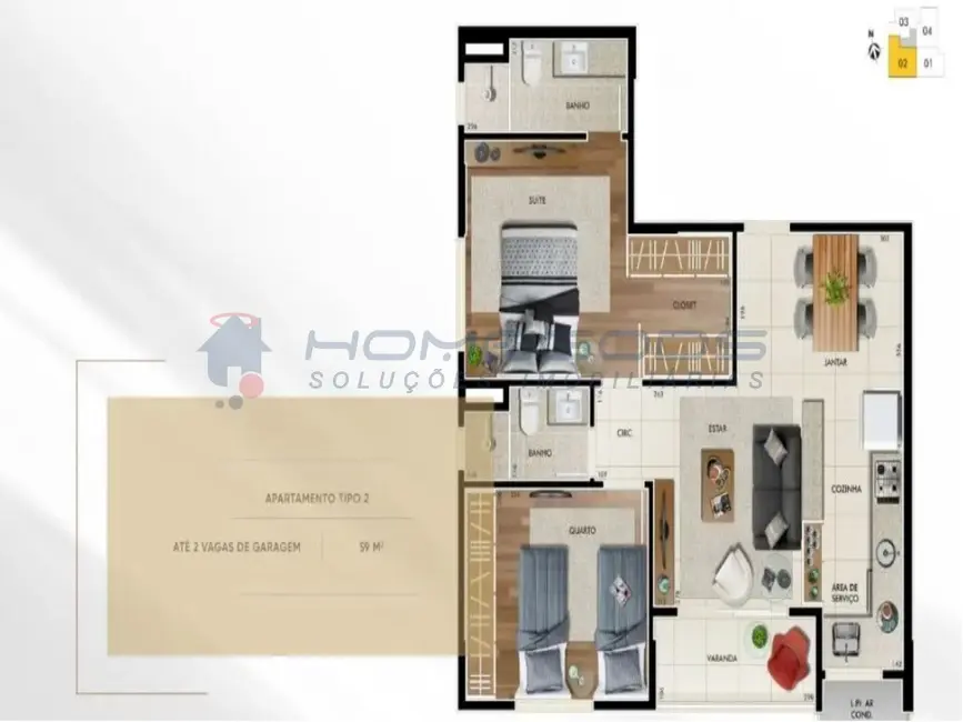 Foto 6 de Apartamento com 1 quarto à venda, 40m2 em Cambuí, Campinas - SP