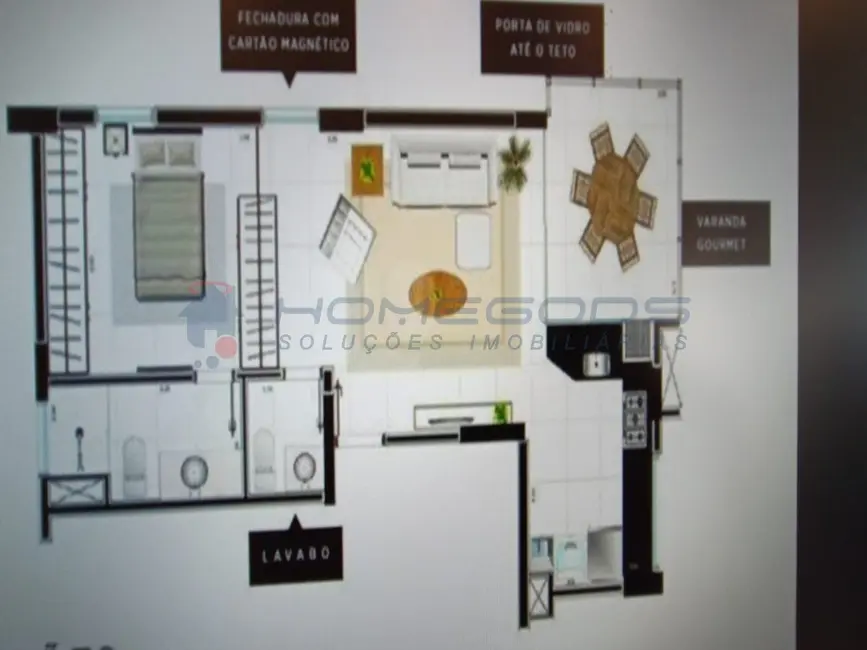 Foto 5 de Apartamento com 1 quarto à venda, 51m2 em Cambuí, Campinas - SP