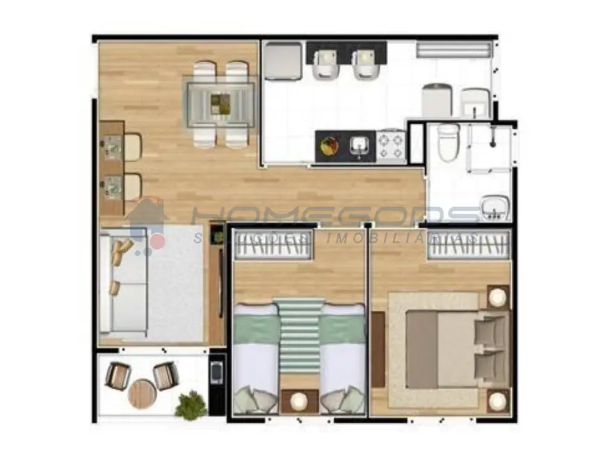 Apartamento com 2 quartos à venda, 59m2 em Jardim Paulicéia, Campinas - SP - imagem 5 Foto 5 de Apartamento com 2 quartos à venda, 59m2 em Jardim Paulicéia, Campinas - SP