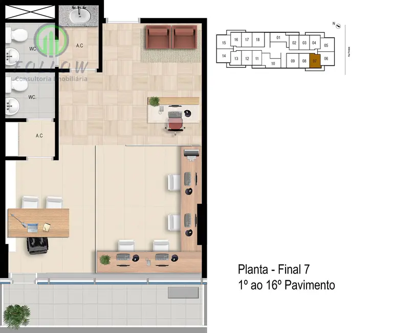 Foto 5 de Sala Comercial à venda e para alugar, 42m2 em Bethaville I, Barueri - SP