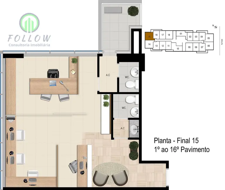 Foto 7 de Sala Comercial à venda e para alugar, 42m2 em Bethaville I, Barueri - SP