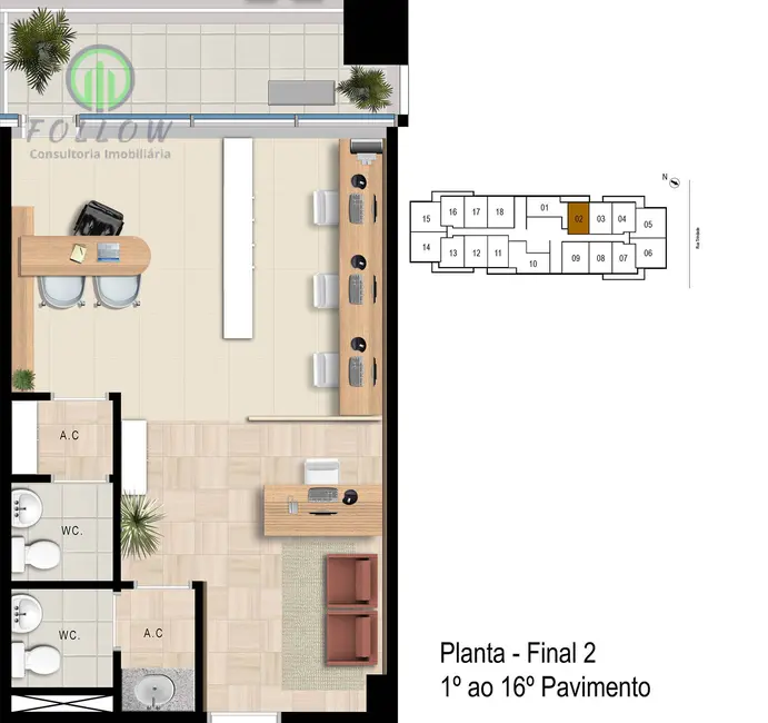 Foto 4 de Sala Comercial à venda e para alugar, 42m2 em Bethaville I, Barueri - SP