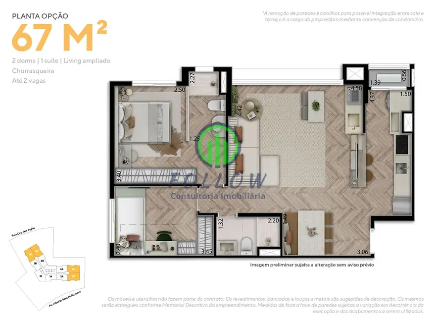 Foto 3 de Apartamento com 2 quartos à venda, 67m2 em Vila Osasco, Osasco - SP