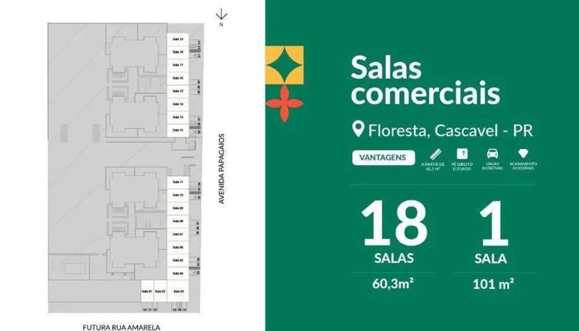 Foto 6 de Sala Comercial à venda, 60m2 em Floresta, Cascavel - PR
