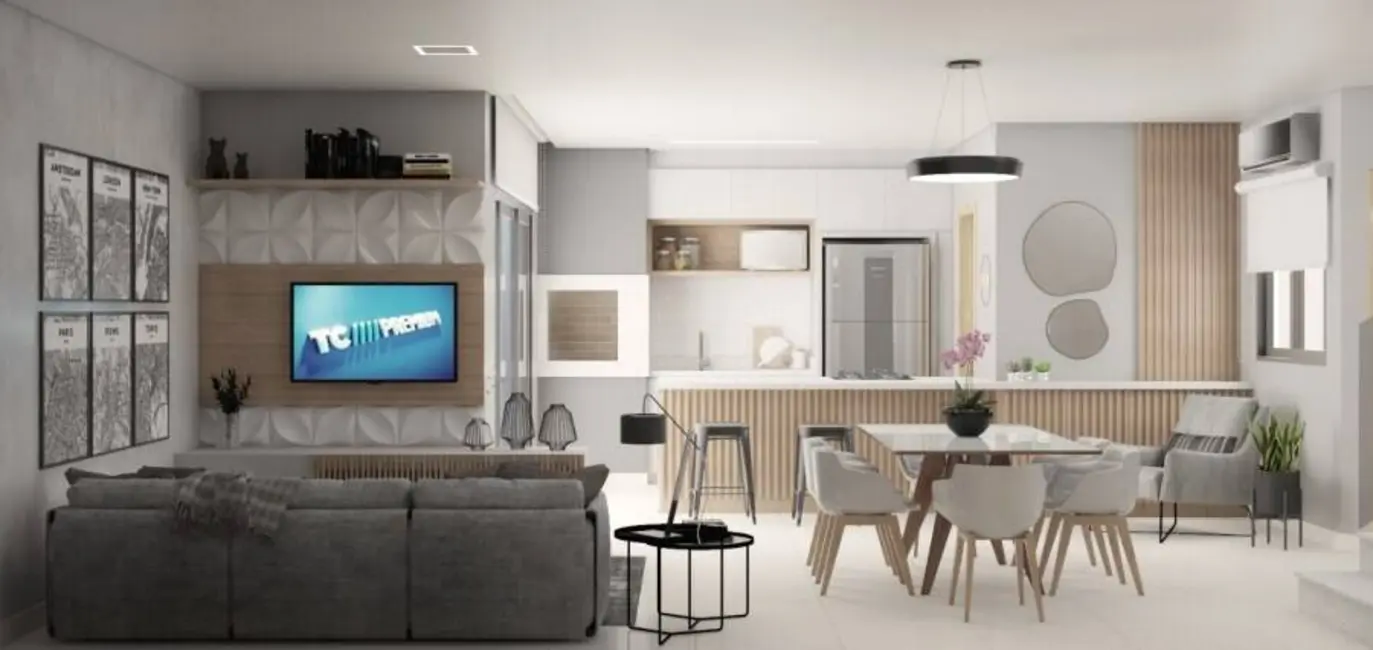 Foto 1 de Casa de Condomínio com 3 quartos à venda, 133m2 em Country, Cascavel - PR