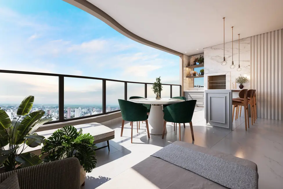 Foto 1 de Apartamento com 4 quartos à venda, 200m2 em Country, Cascavel - PR