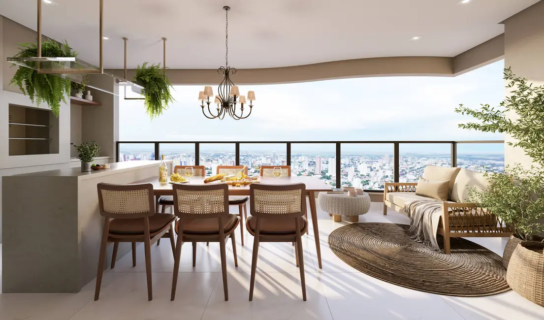 Foto 2 de Apartamento com 4 quartos à venda, 200m2 em Country, Cascavel - PR