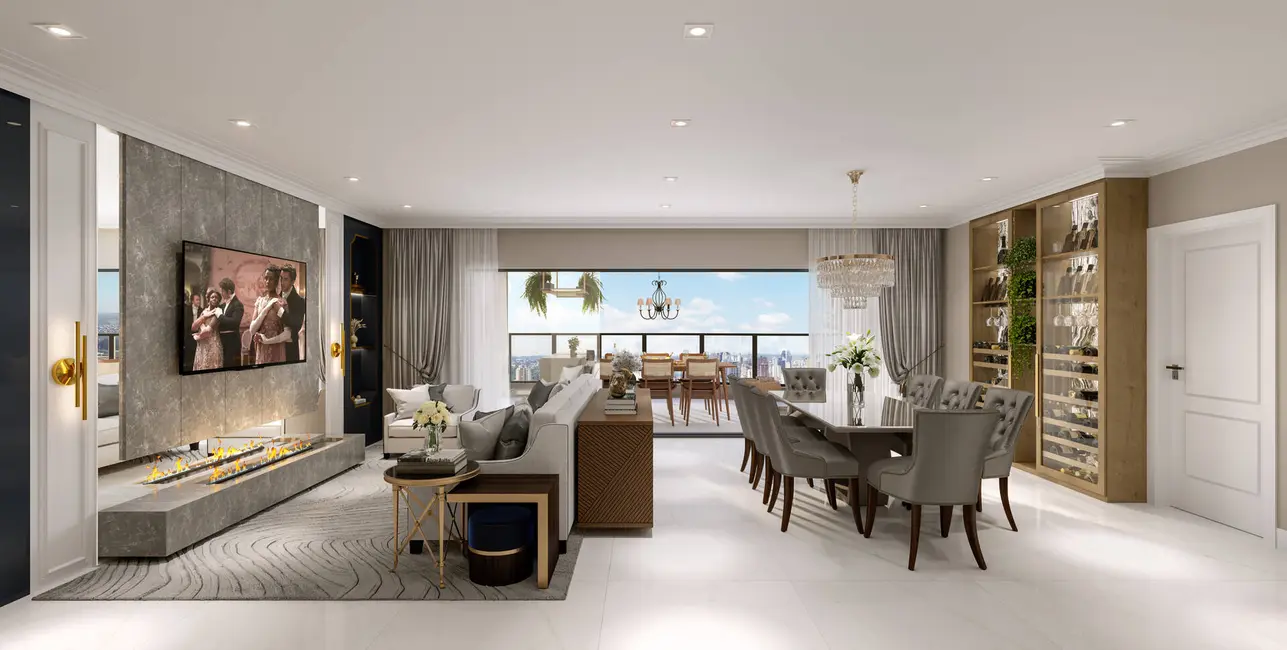 Foto 3 de Apartamento com 4 quartos à venda, 200m2 em Country, Cascavel - PR