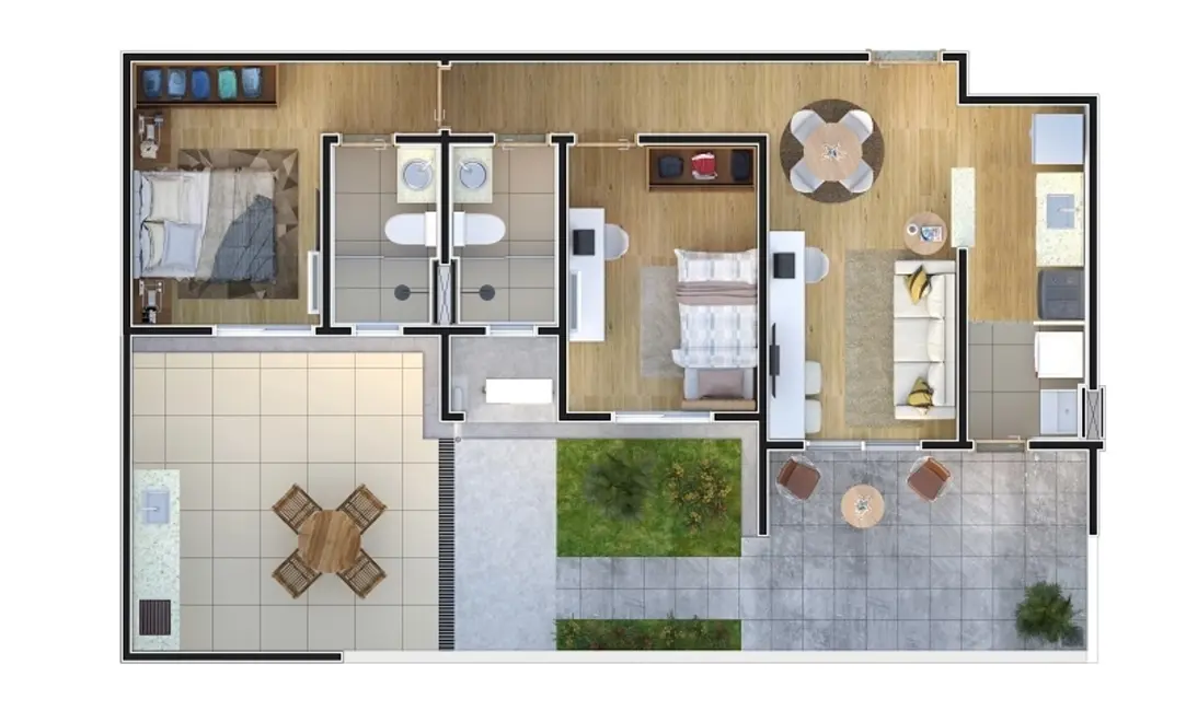 Apartamento com 2 quartos à venda em Quinta Ranieri, Bauru - SP - imagem 5 Foto 5 de Apartamento com 2 quartos à venda em Quinta Ranieri, Bauru - SP