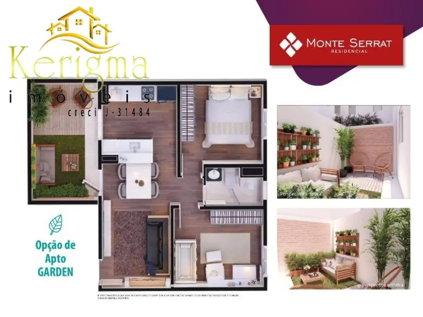 Foto 2 de Apartamento com 2 quartos à venda, 42m2 em Residencial Parque Laguna, Salto - SP