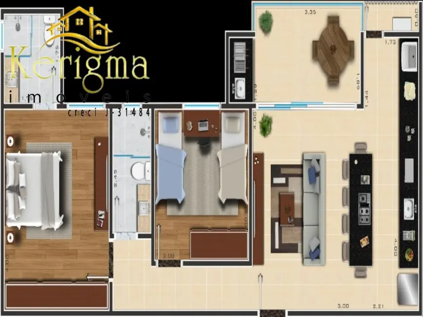 Foto 7 de Apartamento com 2 quartos à venda e para alugar, 74m2 em Salto - SP