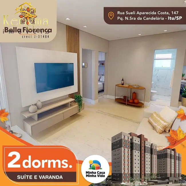 Foto 9 de Apartamento com 2 quartos à venda, 49m2 em Parque Nossa Senhora da Candelária, Itu - SP