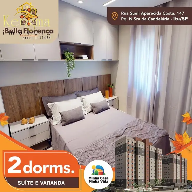 Foto 5 de Apartamento com 2 quartos à venda, 49m2 em Parque Nossa Senhora da Candelária, Itu - SP