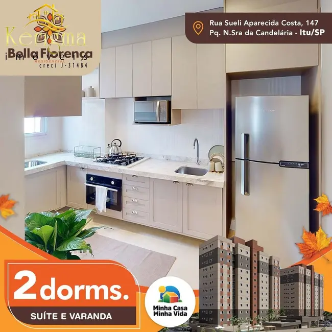 Foto 8 de Apartamento com 2 quartos à venda, 49m2 em Parque Nossa Senhora da Candelária, Itu - SP