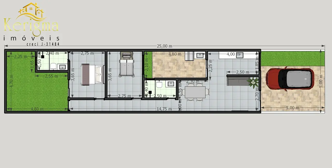 Foto 6 de Casa com 2 quartos à venda, 72m2 em Salto de São José, Salto - SP