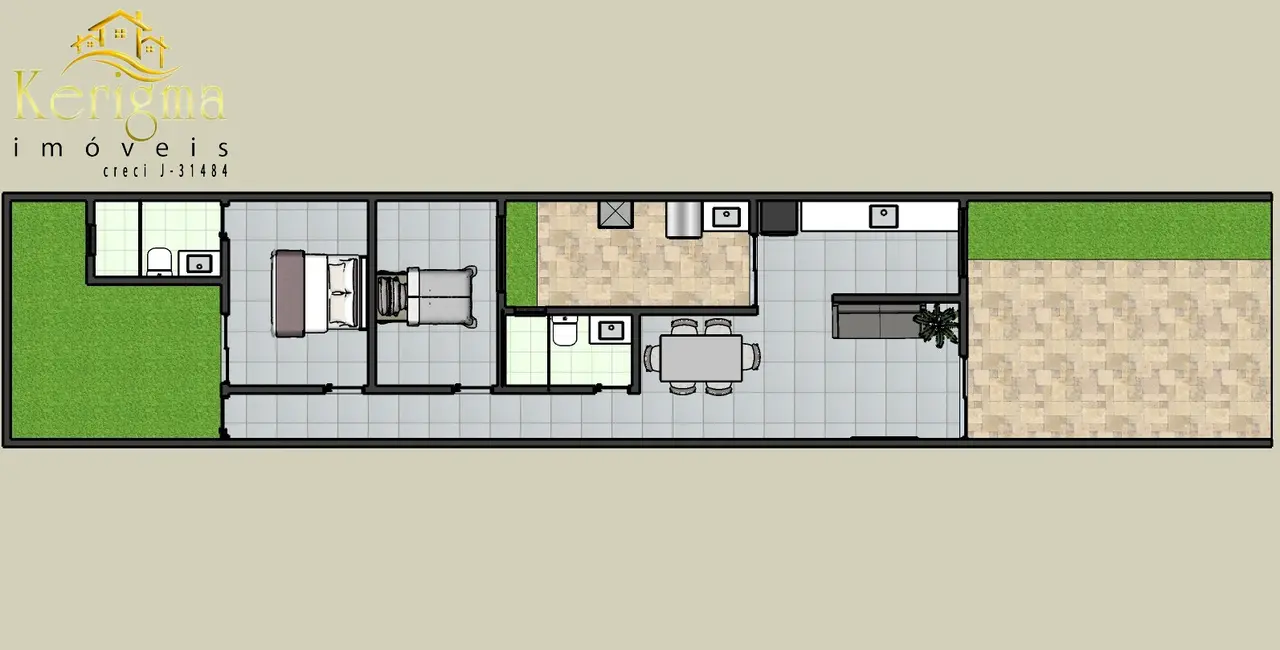 Foto 3 de Casa com 2 quartos à venda, 72m2 em Salto de São José, Salto - SP