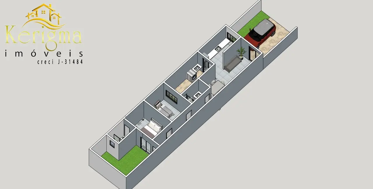 Foto 4 de Casa com 2 quartos à venda, 72m2 em Salto de São José, Salto - SP