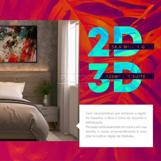 Foto 7 de Apartamento com 2 quartos à venda, 61m2 em Ubatuba - SP