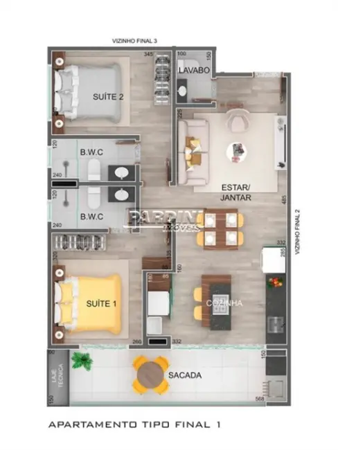 Foto 8 de Apartamento com 2 quartos à venda, 70m2 em Ubatuba - SP