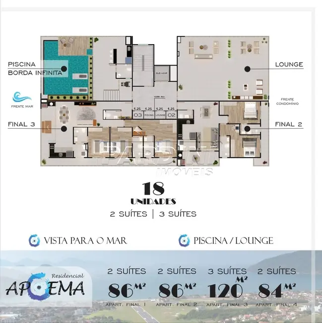 Foto 6 de Apartamento com 2 quartos à venda, 84m2 em Centro, Ubatuba - SP