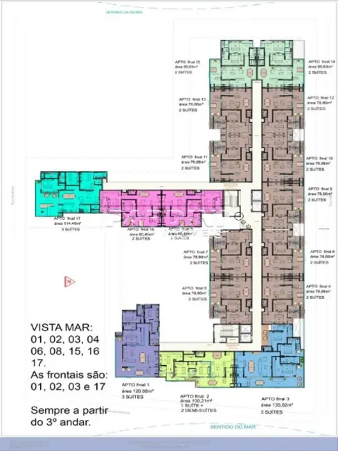 Foto 5 de Apartamento com 3 quartos à venda, 102m2 em Ubatuba - SP