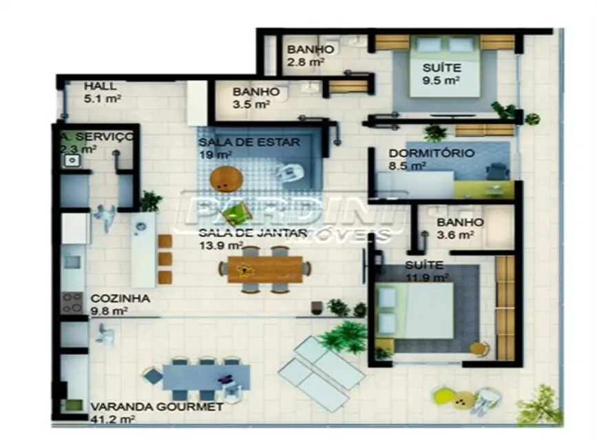 Apartamento com 3 quartos à venda, 500m2 em Ubatuba - SP - imagem 5 Foto 5 de Apartamento com 3 quartos à venda, 500m2 em Ubatuba - SP