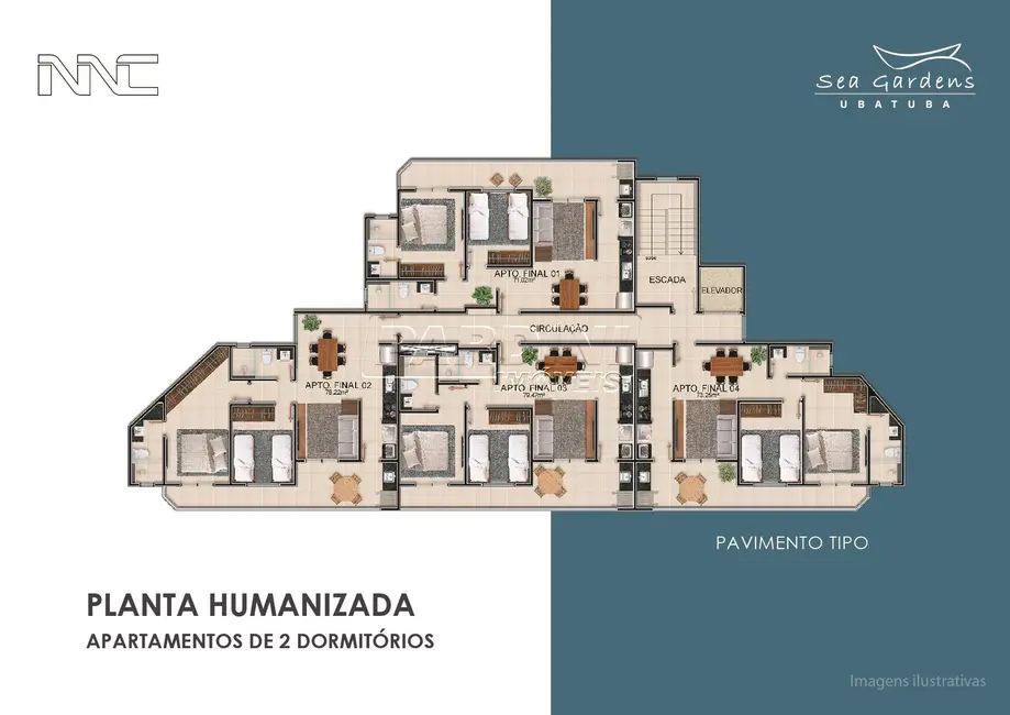 Apartamento com 2 quartos à venda, 71m2 em Ubatuba - SP - imagem 7 Foto 7 de Apartamento com 2 quartos à venda, 71m2 em Ubatuba - SP
