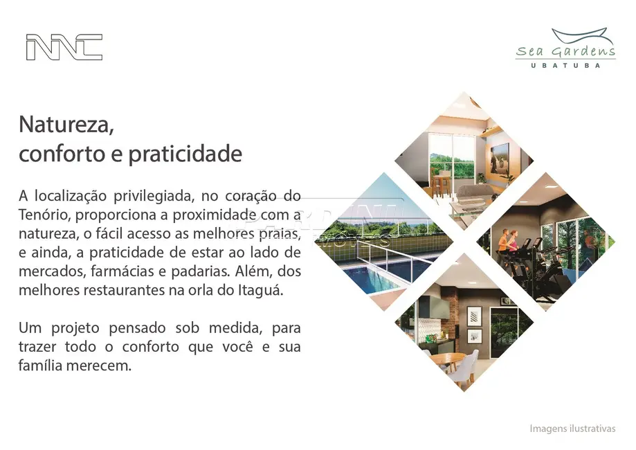 Apartamento com 2 quartos à venda, 71m2 em Ubatuba - SP - imagem 4 Foto 4 de Apartamento com 2 quartos à venda, 71m2 em Ubatuba - SP