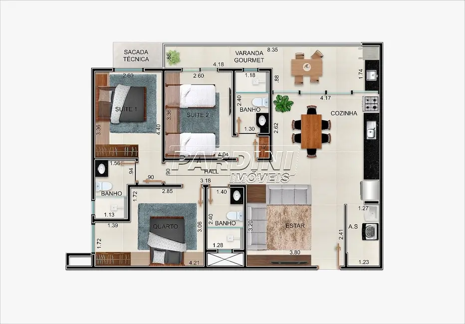 Foto 5 de Apartamento com 1 quarto à venda, 44m2 em Centro, Ubatuba - SP