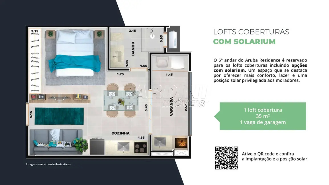 Foto 6 de Apartamento com 1 quarto à venda, 35m2 em Ubatuba - SP