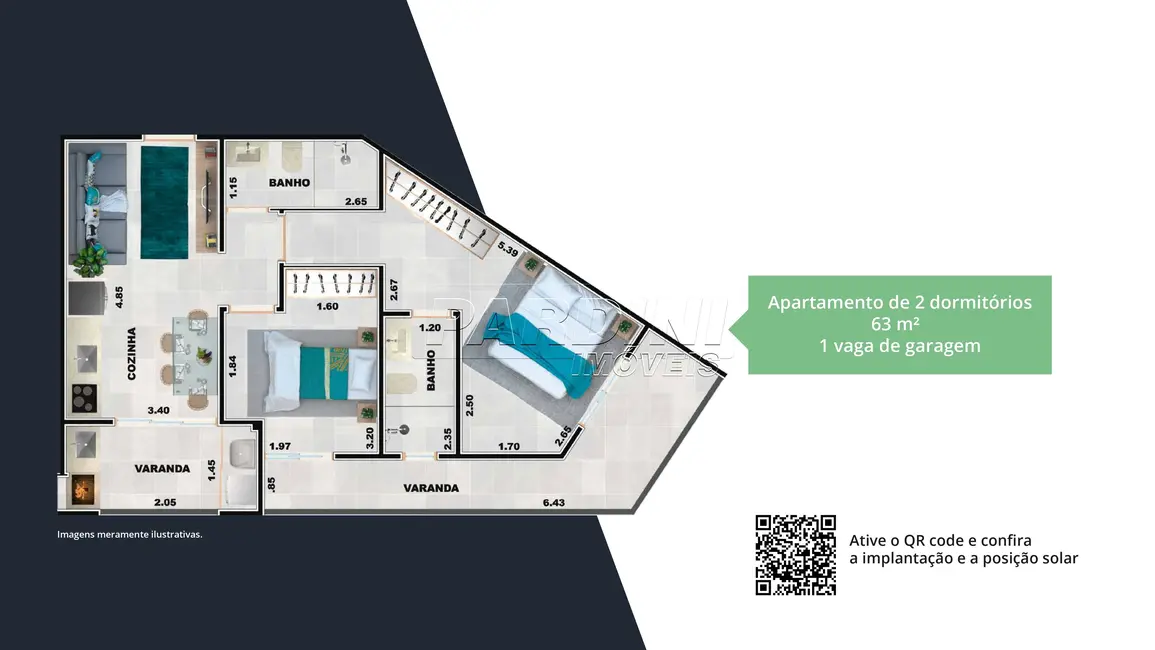 Foto 5 de Apartamento com 1 quarto à venda, 35m2 em Ubatuba - SP