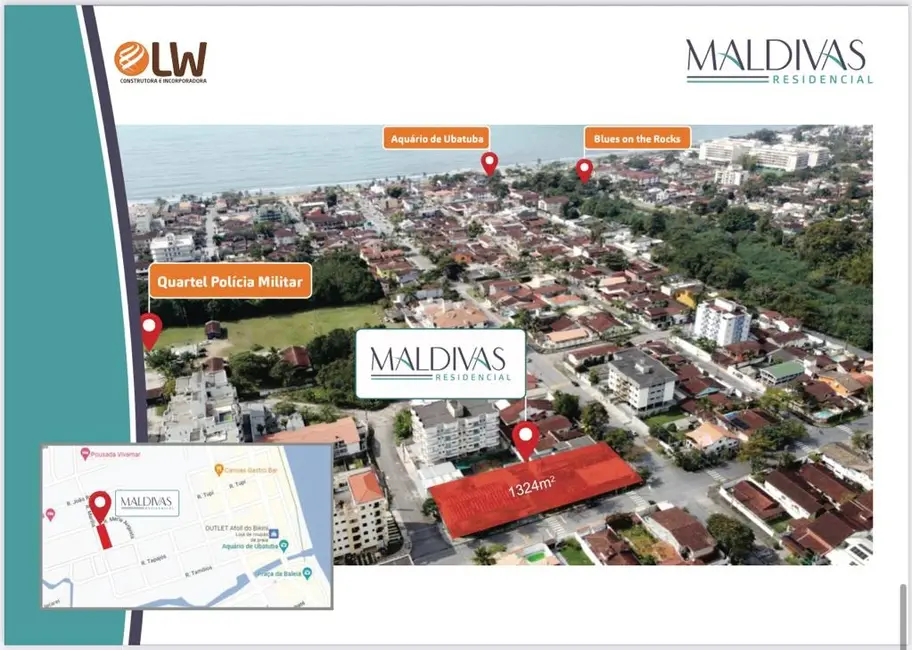 Foto 2 de Apartamento com 2 quartos à venda, 74m2 em Ubatuba - SP