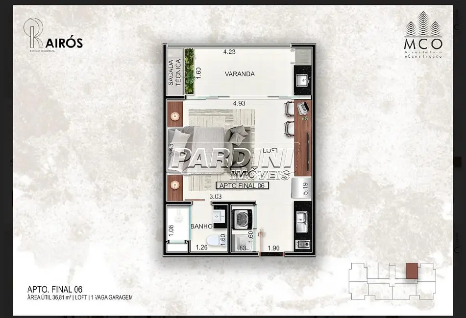 Foto 4 de Apartamento com 1 quarto à venda, 36m2 em Centro, Ubatuba - SP