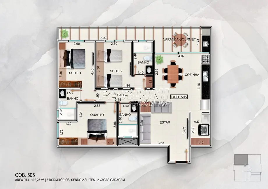 Foto 3 de Apartamento com 1 quarto à venda, 44m2 em Ubatuba - SP