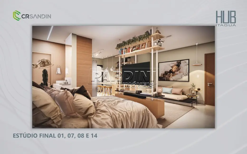 Foto 8 de Loft / Flat com 1 quarto à venda, 37m2 em Ubatuba - SP