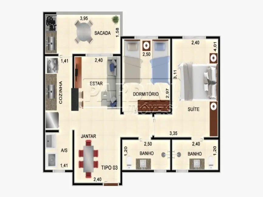 Apartamento com 2 quartos à venda, 58m2 em Ubatuba - SP - imagem 4 Foto 4 de Apartamento com 2 quartos à venda, 58m2 em Ubatuba - SP