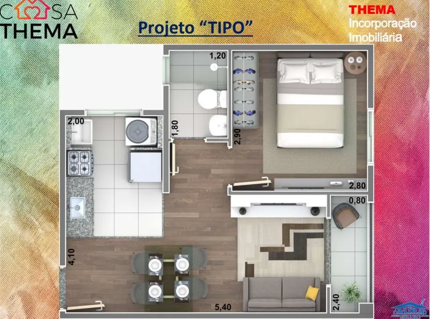 Foto 5 de Apartamento com 1 quarto à venda, 35m2 em Jardim Oriental, São Paulo - SP