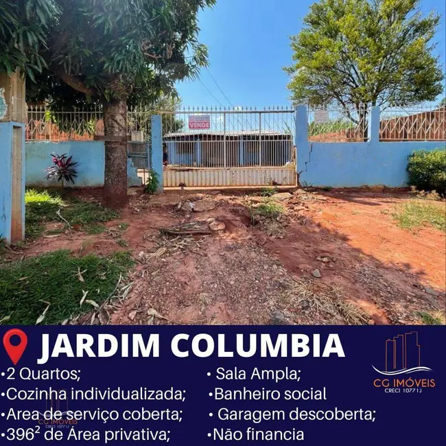Foto 1 de Casa com 2 quartos à venda, 396m2 em Jardim Colúmbia, Campo Grande - MS
