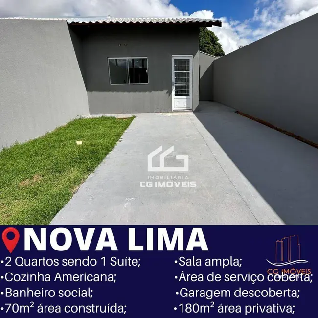 Foto 1 de Casa com 2 quartos à venda, 180m2 em Nova Lima, Campo Grande - MS
