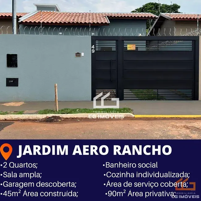 Foto 1 de Casa com 2 quartos à venda, 90m2 em Jardim Aero Rancho, Campo Grande - MS