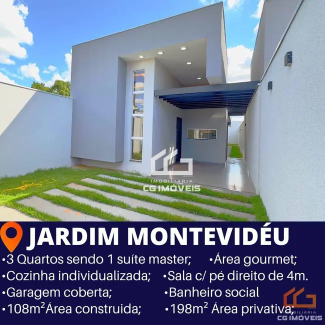 Foto 1 de Casa com 2 quartos à venda, 198m2 em Jardim Montevidéu, Campo Grande - MS