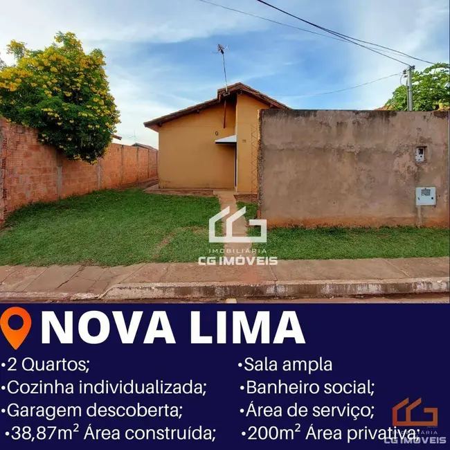 Foto 1 de Casa de Condomínio com 2 quartos à venda, 200m2 em Nova Lima, Campo Grande - MS