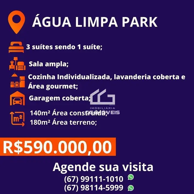 Foto 9 de Casa com 3 quartos à venda, 180m2 em Vila Nasser, Campo Grande - MS