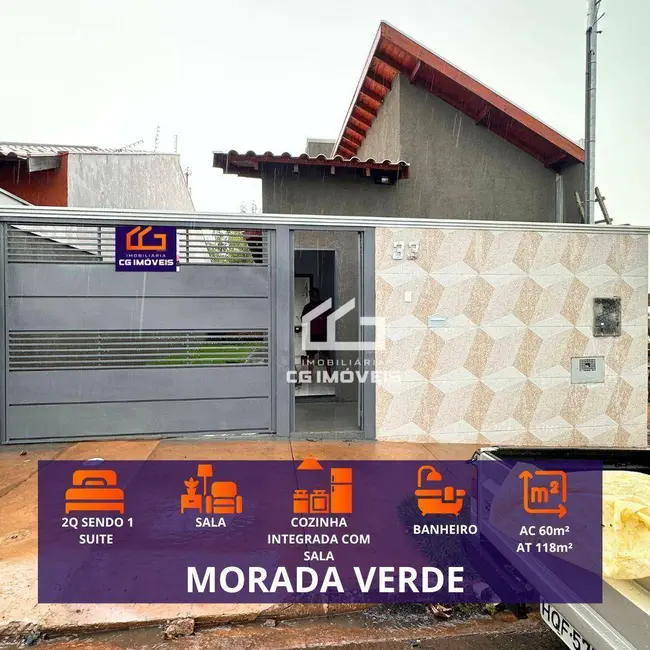 Foto 1 de Casa com 2 quartos à venda, 118m2 em Morada Verde, Campo Grande - MS